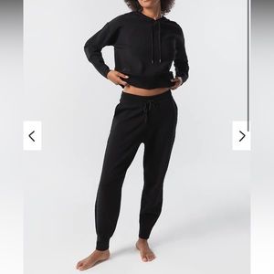 KADA Knit Jogger Sweatpants Black Size M NWT Relaxed Fit, Luxury Loungewear